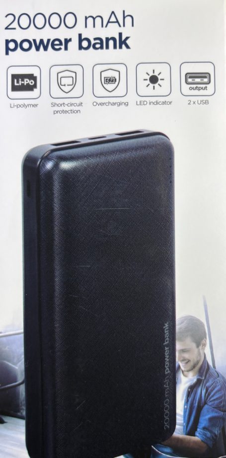 Power bank 20000 mAh €35